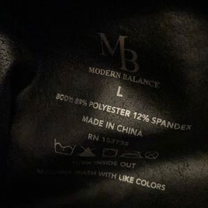Modern Balance black faux leather  SZ large